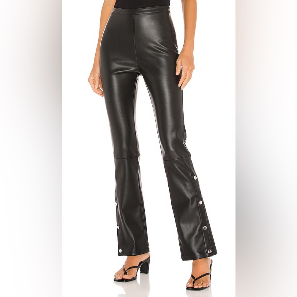 Line & Dot Leather Pants